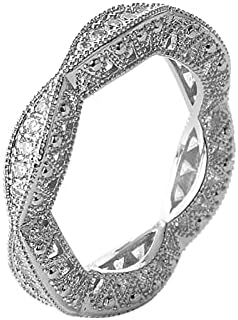 S925 recorte redondo de prata anel de noivado branco de diamante completo para mulheres anéis grandes
