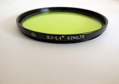 Lote de filtro de parafuso de 82 mm Arsenal Kiev amarelo/verde preto/branco vidro óptico