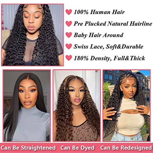 Dutefei Water Wave Lace Wigs Front Wigs Humanos para Mulheres Negras 13x4 Perucas da frente de renda Humanos Pré -arrancados