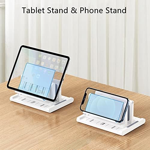 Soarchick Laptop Stand Stand Stand Phone Phone titular para mesa de mesa Ajustável Dock ABS Compatível com todos os