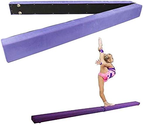 Viga de equilíbrio de 7 ft feixe de balanço dobrável portátil, ginastas jovens ginastas feixe de equilíbrio de líderes de