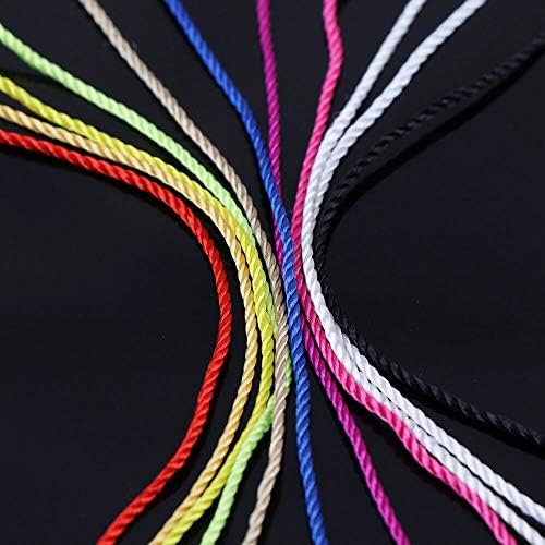 TTNDSTORE 300PCS/LOTE ROOPO Squaretag corda11 cores Cords Poliéster Gangrening Tablets para roupas de vestuário Tags Cartões de roupas DIY Acessórios