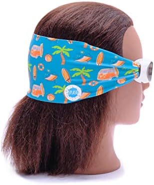 Óculos de natação Splash com cinta de tecido - em torno da coleção mundial - diversão, moda, confortável - Kids Swim Goggles