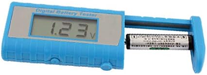 X-Dree Universal Blue Digital LCD 9 Volt Testador de bateria de tamanhos (Universal Azul Digital LCD 9 Voltios de Tamaños Múltiples