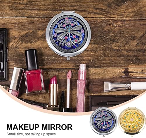 Espelho de maquiagem de maquiagem de viagens do doitool espelho de maquiagem de viagem: espelho dobrável portátil espelho dobrável