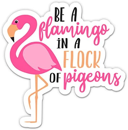 Seja um flamingo em um bando de pegam