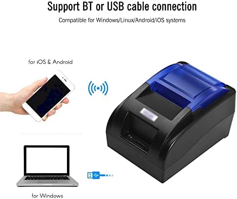 Impressora de recibo térmica de 58 mm com interface USB BT INTERFACA DE HIGNA DE VELOCIDADE LIMPE