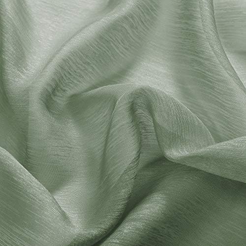 Donren Sage Green Janela verde cortinas pura