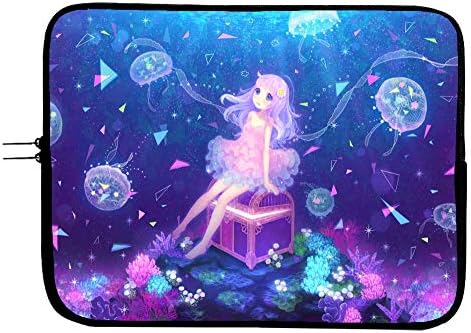 Princess Jellyfish Anime Laptop Sleeve, estojo durável para todos os dispositivos, novo laptop de anime e protetor de tablets