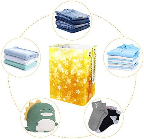 Fundo de flor de cerejeira Indomer 300D Oxford PVC Roupas impermeáveis ​​cestas de roupas grandes para cobertores Toys de roupas no quarto