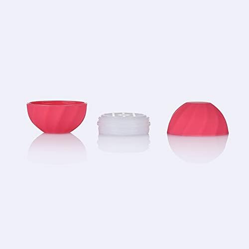 QIXIVCOM 7G Mini Ball Ball Batom Jar vazio Red Blush Mini Recipiente Recilável Casos de batom recarregável Coroa acrílica Pequeno