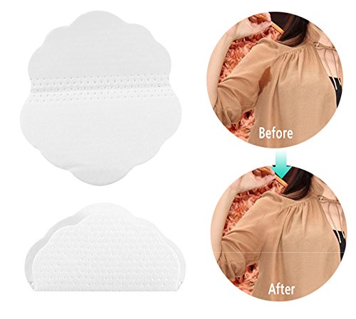 Axila prevenir almofadas de suor, 30 pares dobráveis ​​descartáveis ​​quincunx em forma de vestuário de roupa subterrânea escudos de transpiração de protetor