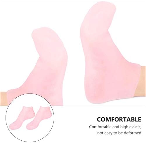 Milisten Silicone Mitts Socks Luvas Definir luvas de spa e meias definidas para reparar meias hidratantes de eczema rachado seco
