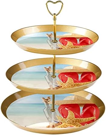 Stand de bolo de sobremesa, decoração de mesa para celebração de festa de casamento de casamento, ovo de páscoa flor laranja padrão
