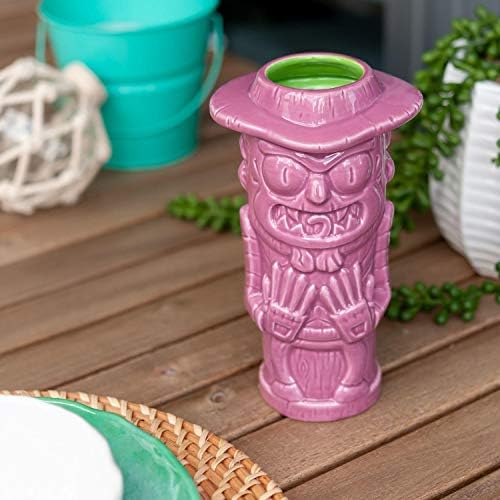 Beeline Creative Geeki Tikis Rick e Morty Scary Terry caneca | RICK & MORTY TIKI ESTILO DE CERAMICA DE CERAMICA