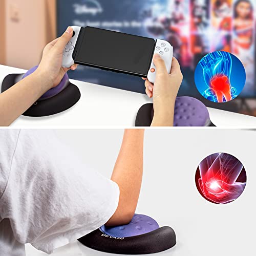 Cotovelo geekria, braço e pulso Rest Cushioning Poods para alívio de ponto de pressão e dor na mesa em jogos compatíveis com Nintendo