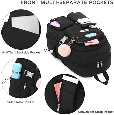 Mochila Lxygd Laptop 15,6 polegadas Kids Kids de ensino médio Backpacks Backpacks Anti -Roubo Pacote de Travel Back Pack Gares Bookbags para Teens Girls Mulheres Estudantes