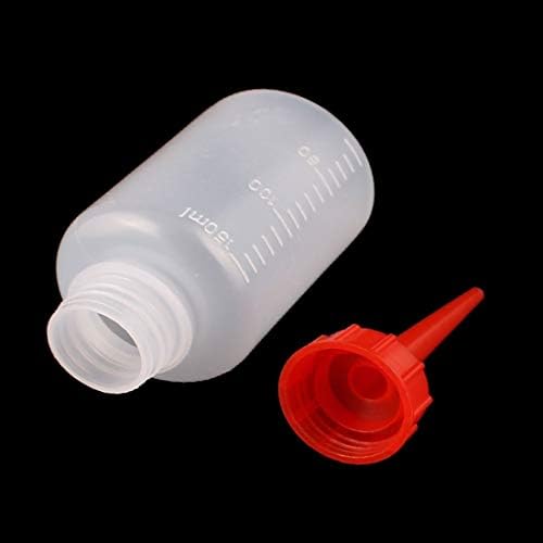 Novo Lon0167 5pcs 150ml Plástico macio Transparente Squeeze garrafa de dispensação industrial de óleo (5 Stücke 150 ml weichplastik