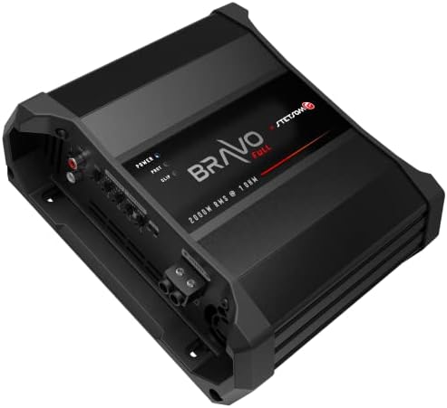 Stetom Bravo Full 2000 1 ohm Mono Car Amplifier, 2000.1 2k Watts RMS, 1Ω estável de áudio de carro, qualidade do som HD, crossover e impulso de baixo, subwoofer de estéreo de carro, refrigeradores inteligentes, Smart Coolers