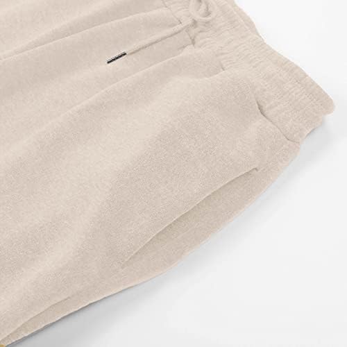 Calça de tamanho grande para mulheres calças de carga casual calças de corredor de cintura alta solta 3x perneiras ao ar