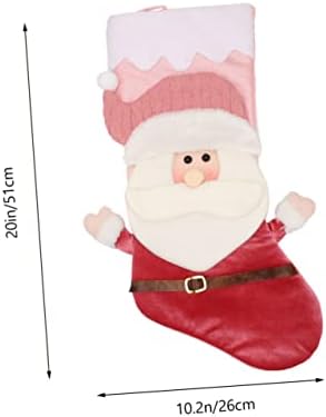 Meias de Natal de Sewacc 1pc Chrismas Ornamento de Papai Noel Socks para crianças Design de renas para crianças Sacos pendurados