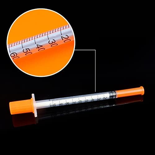 1cc/ml 30ga 13 mm/0,5 em ferramentas de laboratório de seringa, suprimentos de medição de laboratório, cada pacote embrulhado