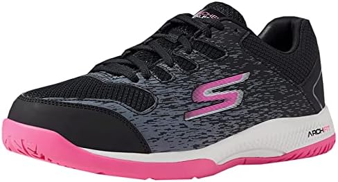 Skechers Women's Viper Court-Tribunal-Indoor Sapatos de Pickleball Outdoor com Arch Fit Support Sneakers