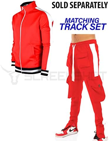 Captura de tela Mens Hip Hop Premium Slim Fit Comfort Track Pants Athletic Fitness Moda Urban Lifestyle Streetwear Bottoms