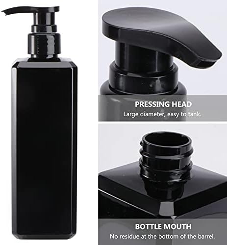 Dispensador de garrafa de bomba de 500 ml de zerodeko empurre para baixo garrafa de sabão líquido recarregável shampoo garrafa de chuveiro de chuveiro loção da bomba de loção