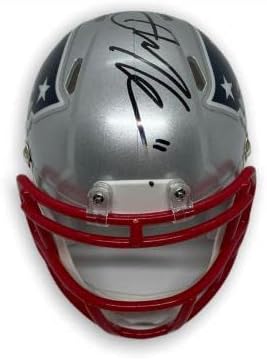 Julian Edelman assinou mini capacete autografado PSA/DNA - Capacetes NFL autografados