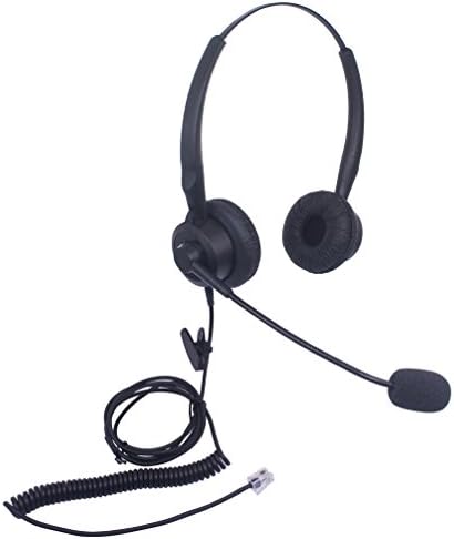 Audicom H201CSB fone de ouvido de call center binaural com microfone para Cisco Unified Telefone IP Phone 7931G 7940 7941 7942 7945 7960 7961 7962 7965 7970 e PlanTronics M10 MX10 Vista Vista