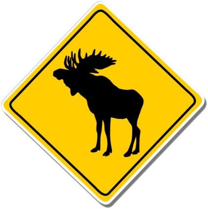 GT Graphics Moose Crossing - adesivo de vinil decalque à prova d'água