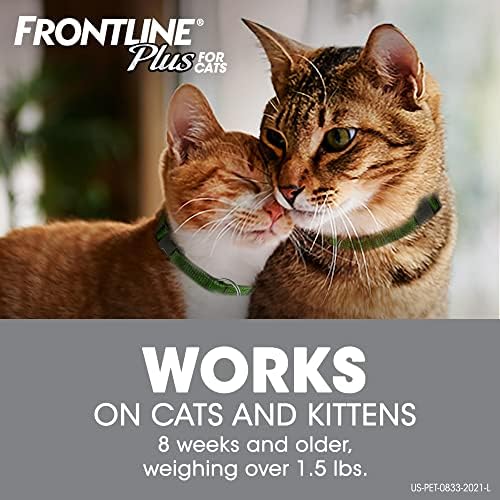 Frontline mais pulga e tratamento para gatos acima de 1,5 libras, 6 tratamentos
