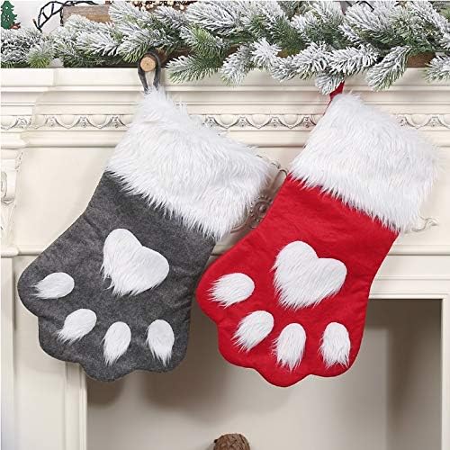 Zmdza 2ps Christmas Sack Sack Candy Bag Xmas Gift Socks Christmas Ornaments Santa Sack