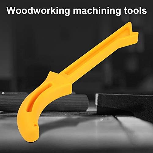 SAW Wood Push Stick para a mesa de carpintaria que trabalha com roteador de lâmina, 1 peça, amarelo