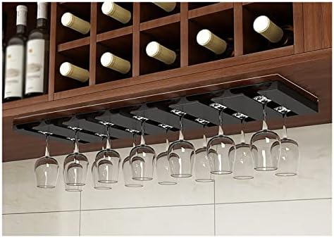 Clintong Wine Glass Rack, suporte de vidro de aço inoxidável grátis, suporte de vidro de vidro de vidro, barra de garfo de cabeça para baixo