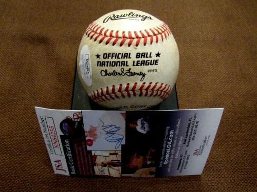 Mike Schmidt Philadephia Phillies Hof assinado Auto Feeney Onl Game Baseball JSA - Bolalls autografados