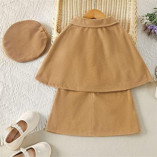 Kelon Kids Crianças crianças meninas meninas sem mangas Bowknot Princess Dress Vestor Solid Casas de manto com chapéu Crianças