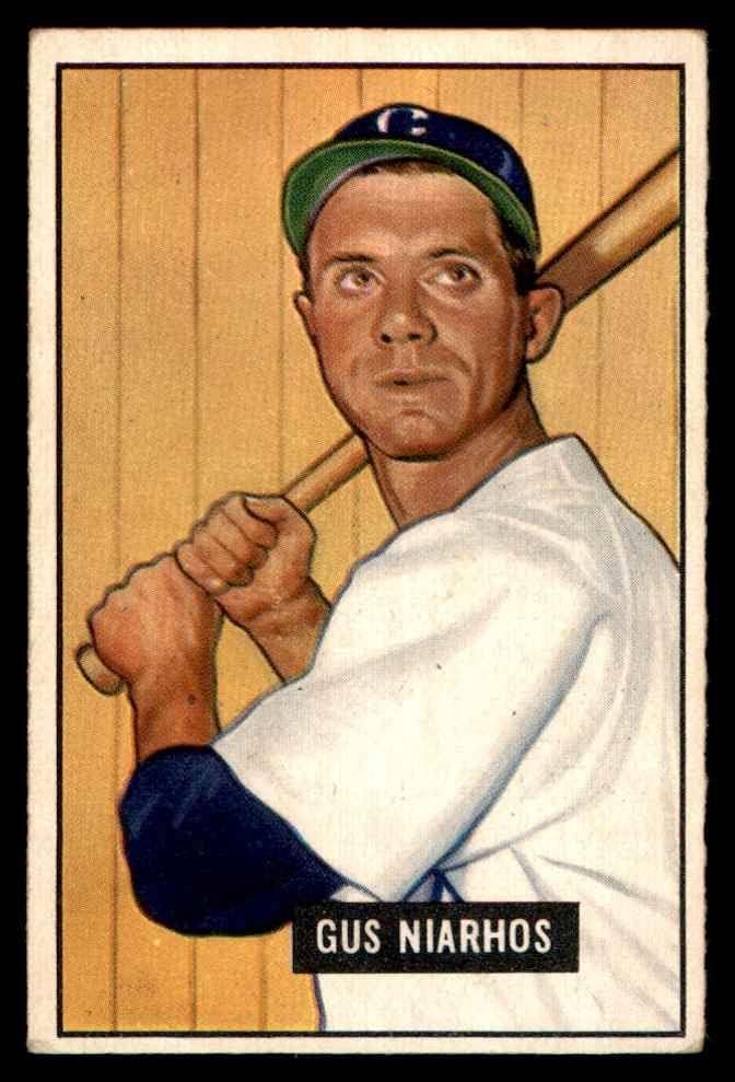 1951 Bowman # 124 Gus Niarhos Chicago White Sox VG/Ex White Sox