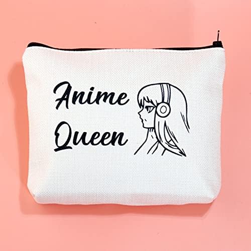 JXGZSO Anime Lover Makeup Bag Anime Queen Birthday Gift Cartoon Fãs Bolsa de Cosméticos para Presente