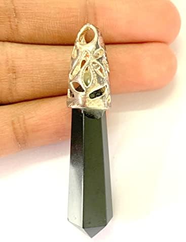 Crystalmiracle Black Obsidian 1,5 Pingente Cryaling Healing Acessório de moda Wellness