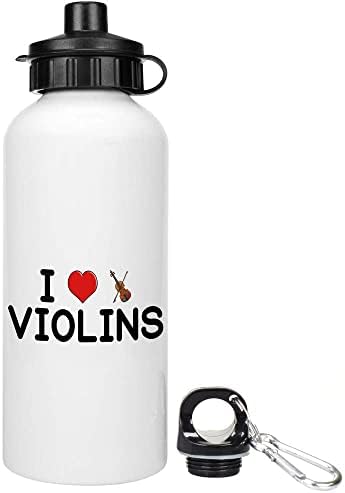 Azeeda 600ml 'I Love Violins' Reutilable Water / Drinks Bottle