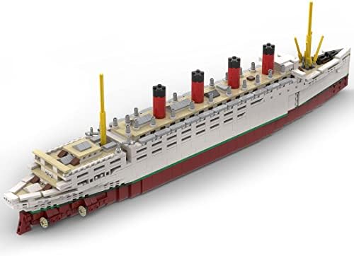 1/400 1871pcs RMS Mauretania Large Blocks Blocos de naves a vapor, navio a vapor de naves a vapor Diy Building Set, conjunto