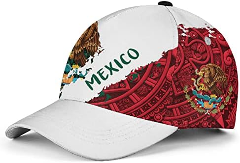 Hieprints México Chapéu, Chapéus mexicanos para homens Mulheres, México Bandeira Bandeira Baseball Caps Snapback, Gorras de Mexico para Hombres