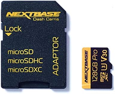 NextBase 64GB U3 Micro SD Card - com adaptador - Compatível com a NextBase no carro Dash Cams Série 1 e 2