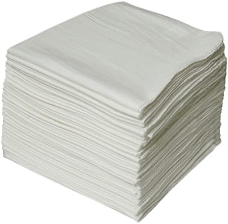 Toalhas de loja Whitewrap | 14 ”x12” | 50-PACK | Natural | Usos de limpeza multiuso, toalhas de mão para lavagem e detalhamento