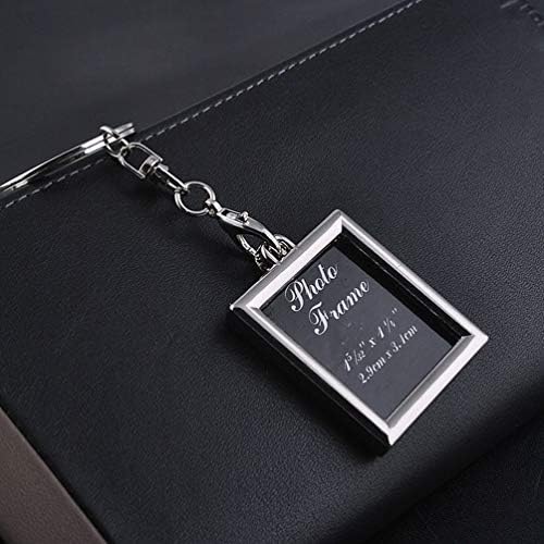 Luoem 6pcs Photo Frame Keychain Set Mini Picture Frame Chain Chain Chain Ornament for Boyfriend Amante Pai Mamãe Vovô