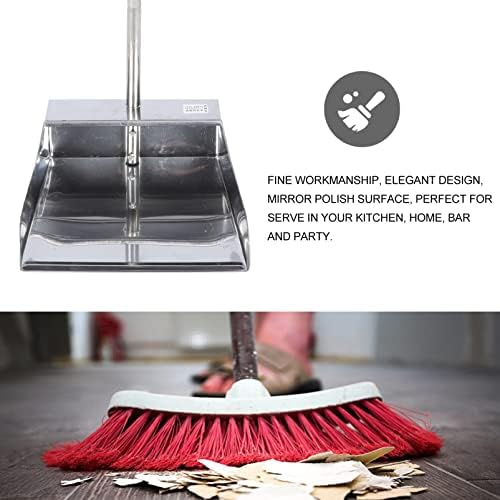 IPETBOOM PAT PANS COM ALIMENTAÇÃO DE METAL METAL ENTERTIPTPAN PARTILHO PESADO PARA DUSTPANS PARA LOBBY GARAGEM HOME