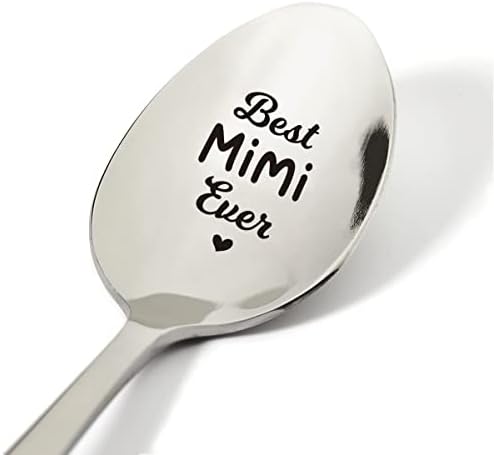 Idéias engraçadas de presentes Mimi, melhor Mimi Ever Spoon Gravado Aço Anterior Anterior Presente, Presentes de colher