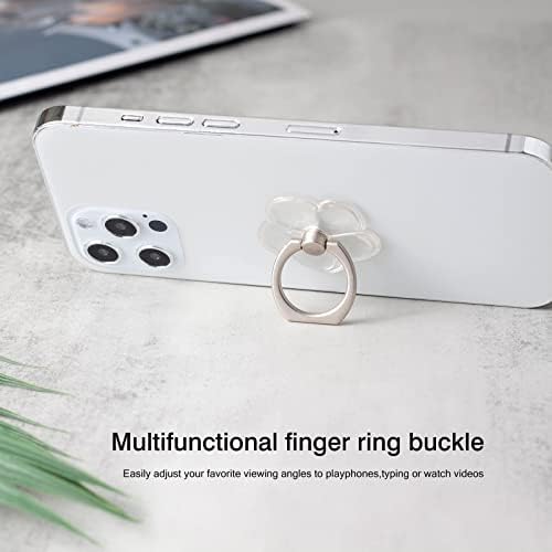 [2 pacote] Transparente Lucky Grass Ring Tonel celular do suporte do anel
